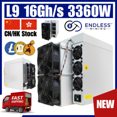 Bitmain Antminer L9 16Gh/s 3360W   Input Voltage 220-277V NEW | Endless Mining