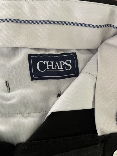 CHAPS Dress Pants Boy's Size 12 Regular Black Pockets Slacks - Picture 6 of 7