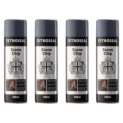 Tetrosyl SCS501 Stonechip Protection Underseal Aerosol Spray Paint Grey x4