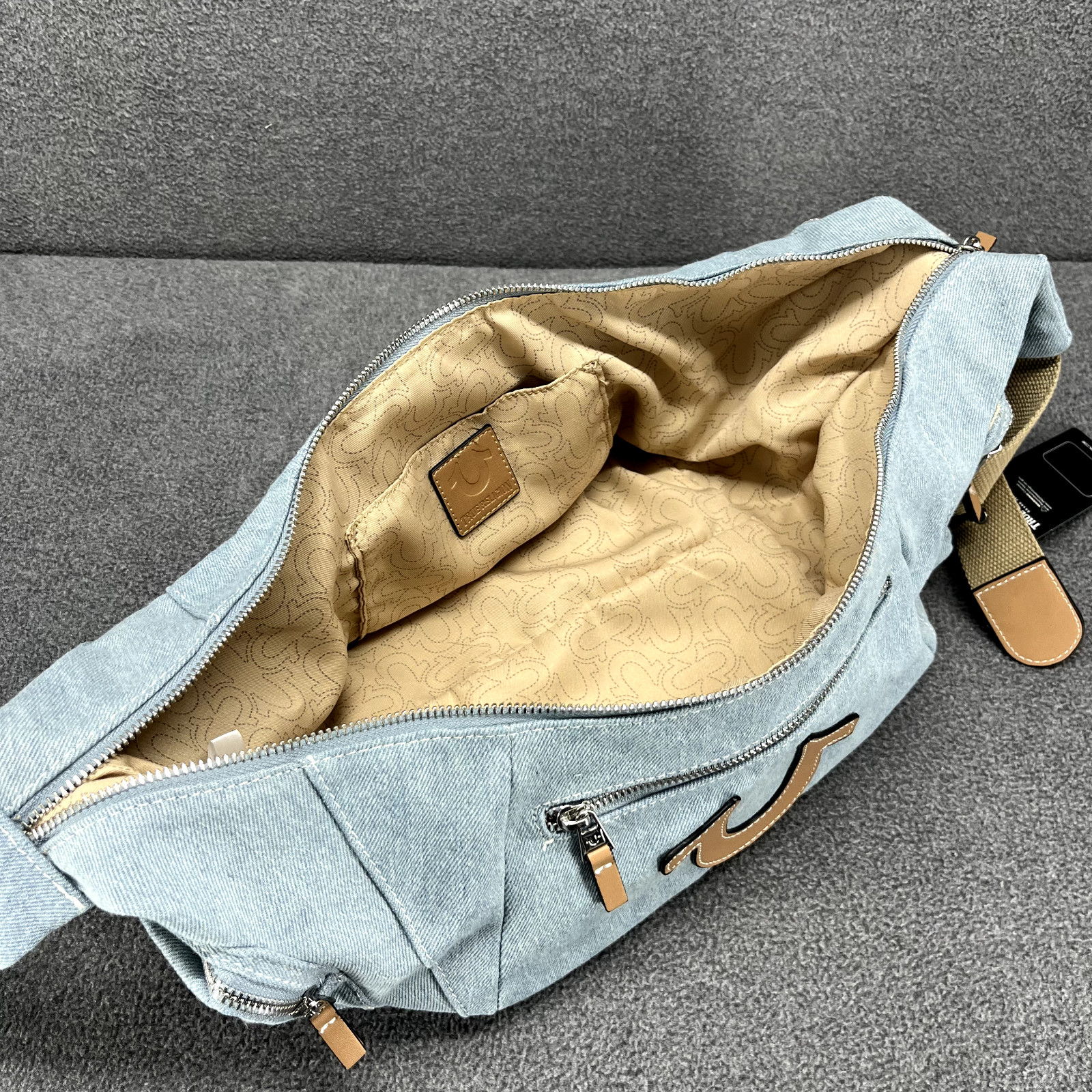 True Religion Boho Crossbody bag Womens Purse Light Blue Shoulder thumbnail 15