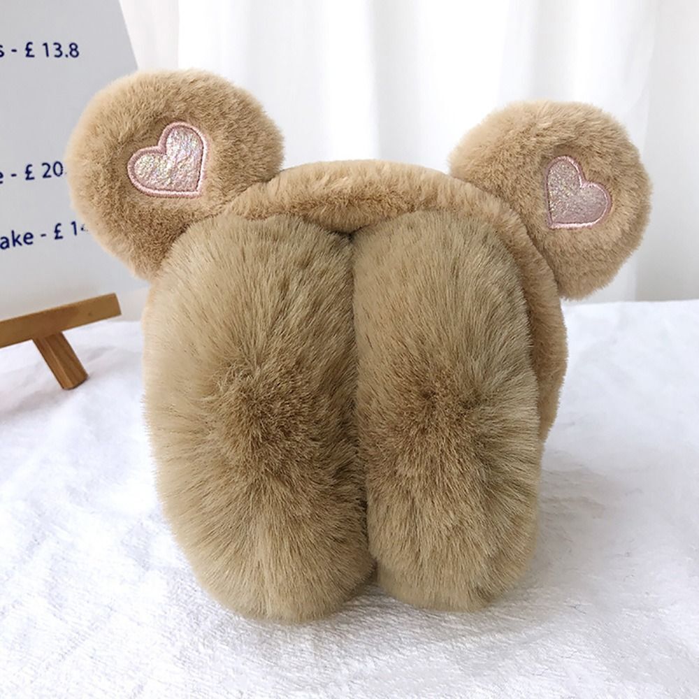 Bear Ear Muffs Cover Warm Cartoon Animal Soft Plush Comfortable Winter Headwear eBay