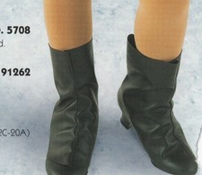 Black Vinyl Boot Spats child/adult make shoes look like boots Dance theatrical
