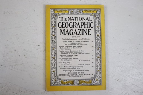 The National Geographic Magazine 1954 Lot 10 Issues - Picture 16 of 24