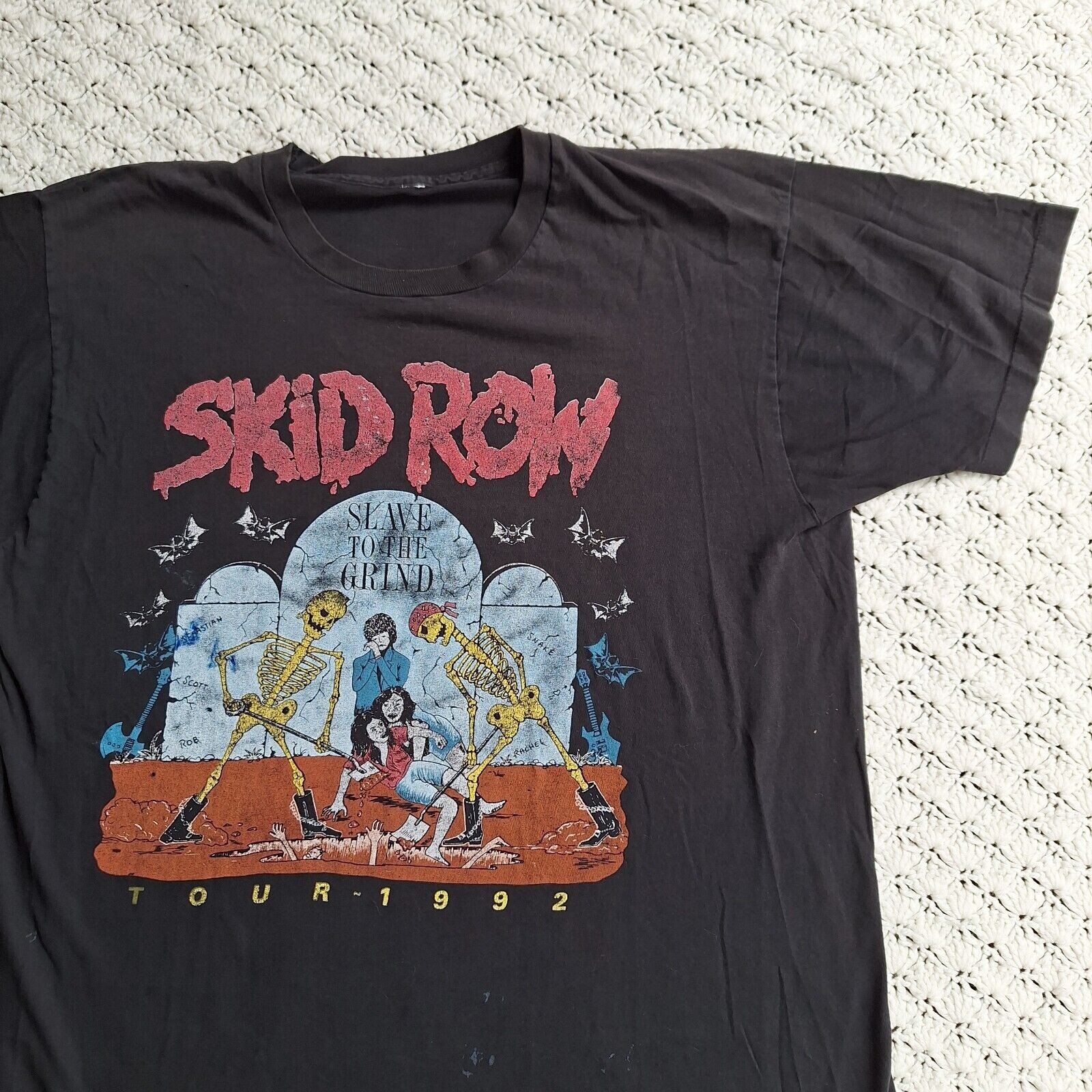 FILA T shirt vintage Skid Row Soundgarden grafica 1992 tour band cotone unisex S 5XL M349