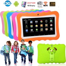 7" Kids Tablets Android Tablet WiFi Quad Core Dual Camera for Child Learning PAD
