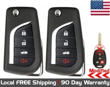 2x New Replacement Key Fob For Toyota HYQ12BDM G Chip -Read Description