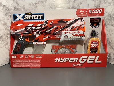ZURU X SHOT Hyper Gel Clutch Blaster 5,000 Pellets 150 FPS Ages 14+ New Teen