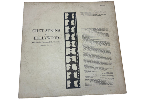CHET ATKINS in Hollywood 180 gram vinyl RCA/Classic Records LP - Picture 2 of 5