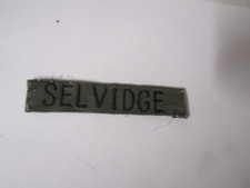 MILITARY PATCH SEW ON NAME TAPE TAG US ARMY COMBAT USED WITH NAME SELVIDGE