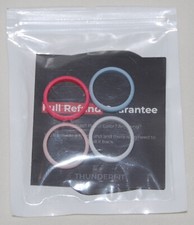 New 4 Pack ThunderFit Silicone Wedding Rings for Women in 4 Colors sz 10