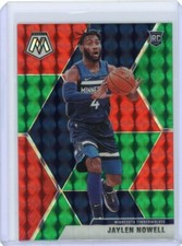 2019-20 Panini Mosaic Choice Basketball Red/Green Rookie #212 Jaylen Nowell