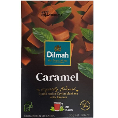 Dilmah Caramel Flavoured Ceylon Black Tea - 20 Tea Bags