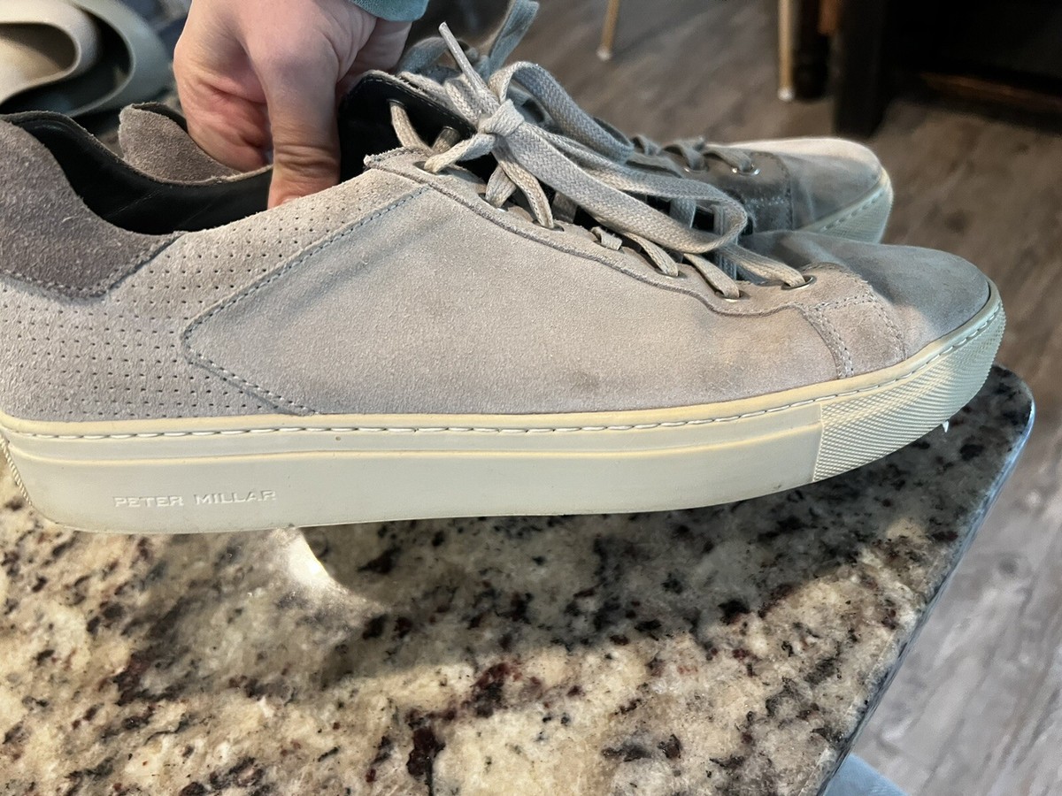 Peter Millar men\'s Vantage suede casual sneakers size 11 Peter Millar Vantage Suede Sneaker Mens US sz 11 Grey | eBay main image 4