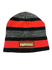 NEW TNMT Teenage Mutant Ninja Turtles KNIT BEANIE striped Hat