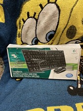 Logitech MK200 Media Keyboard and Mouse Combo Wired USB Black