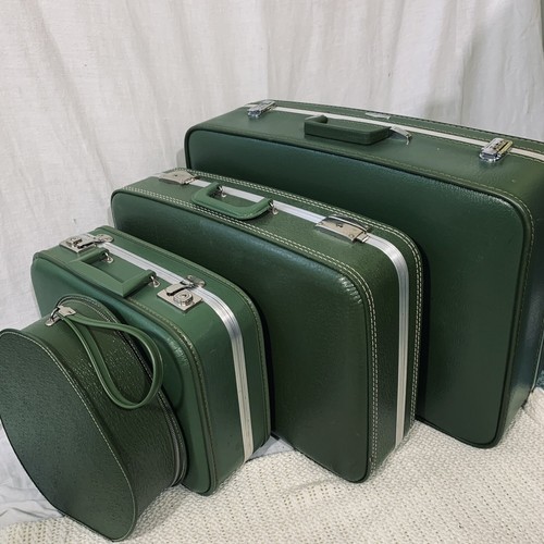 Vintage 4 Piece Luggage Suitcase Set 
