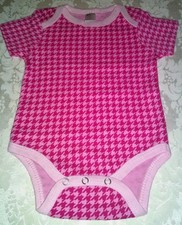 Girl 3-6 Months 1 PC Pink Checks Bodysuit 100 Cotton NWOT