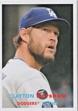 2021 Topps Archives 1957 Retro Clayton Kershaw 32 Los Angeles Dodgers nm/mt
