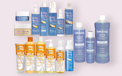 Lotta Body Honigmilch, Kokosnuss & Sheaöl|Einstellungslotion|Milch|Creme|Sets UK-Verkäufer