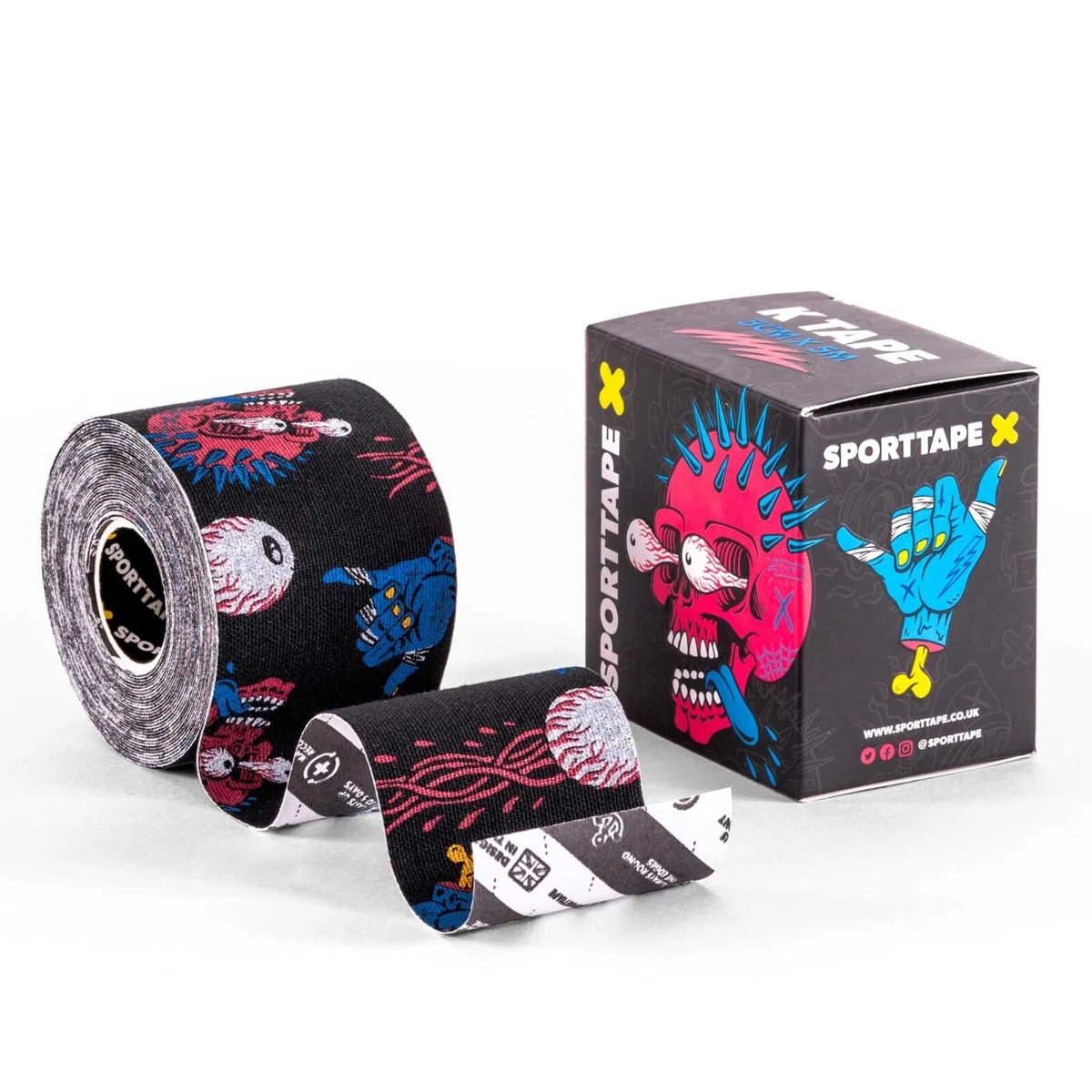 SPORTTAPE Kinesiology Sports Tape - 5m Roll, Physio & Sports Injury Muscle  Tape