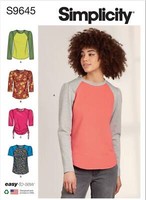 Schnittmuster Langarmshirt Mit Zugeffekt Simplicity S9645 30-52