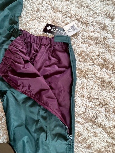 Vintage Columbia Bugaboo Ski Pants M’s Lrg Evergreen Full Zip NEW - Picture 4 of 6