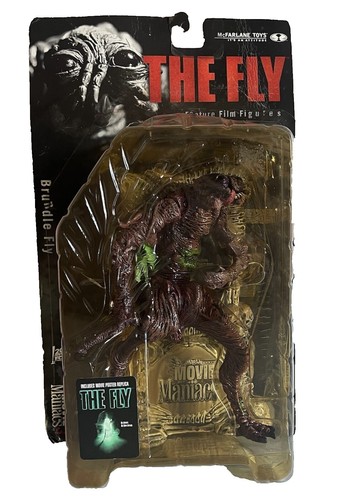 McFarlane Toys[The•FLY]MOVIEManiacs3 McFARLANE TOYS MOVIE MANIACS 3 BRUNDLE FLY w/THE FLY MOVIE POSTER