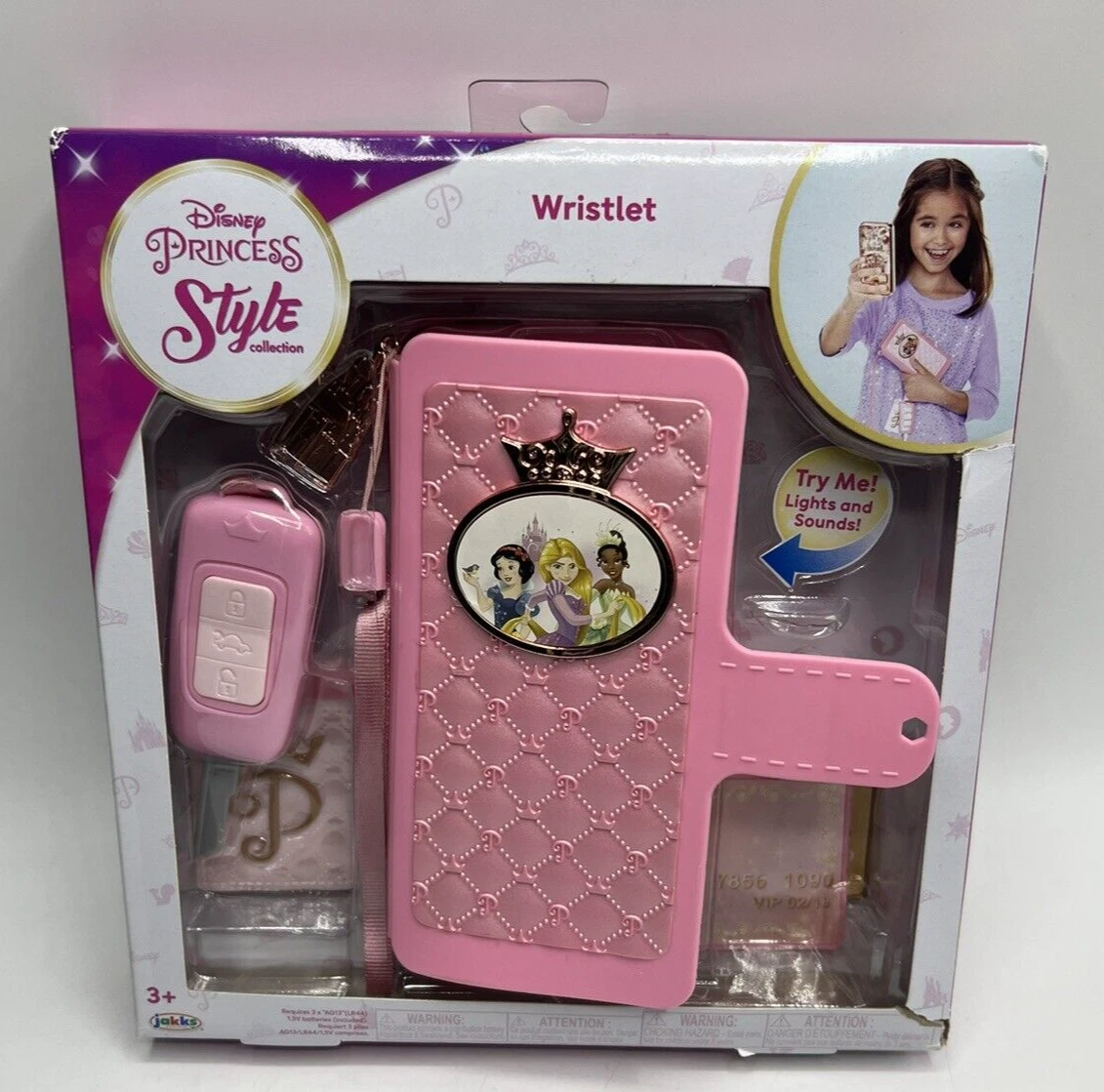 2021 Disney Princess Style Collection Wristlet With Toy Smartphone Lights Sounds