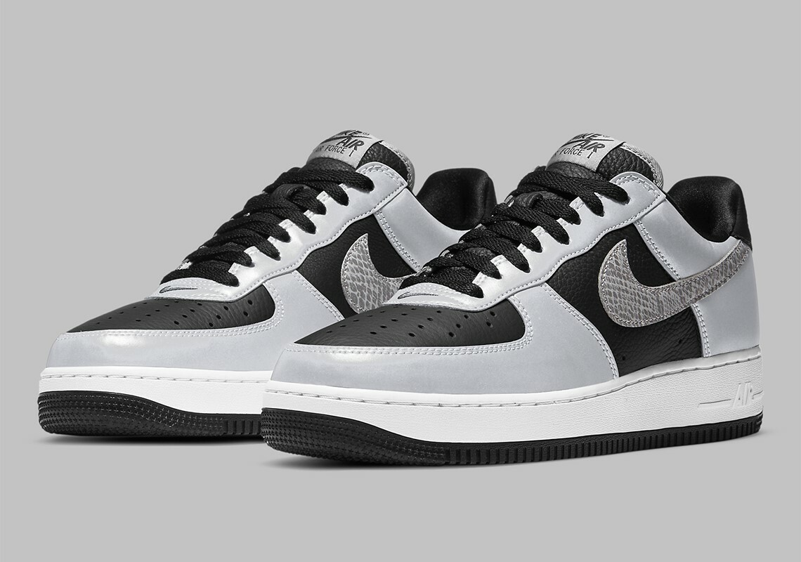 Nike Air Force One - Silver Snake Black/Black-Silver - UK10 - Same