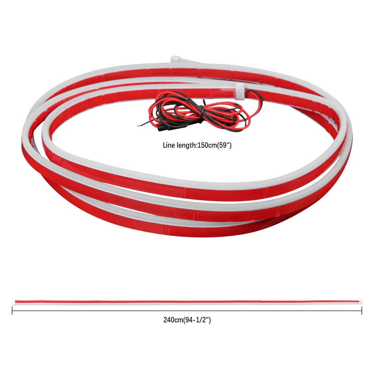 71” Flexible White LED Hood Light Strip For Chevy Silverado 1500/2500 – Dreamizer, 12V DRL 6 thumbnail image