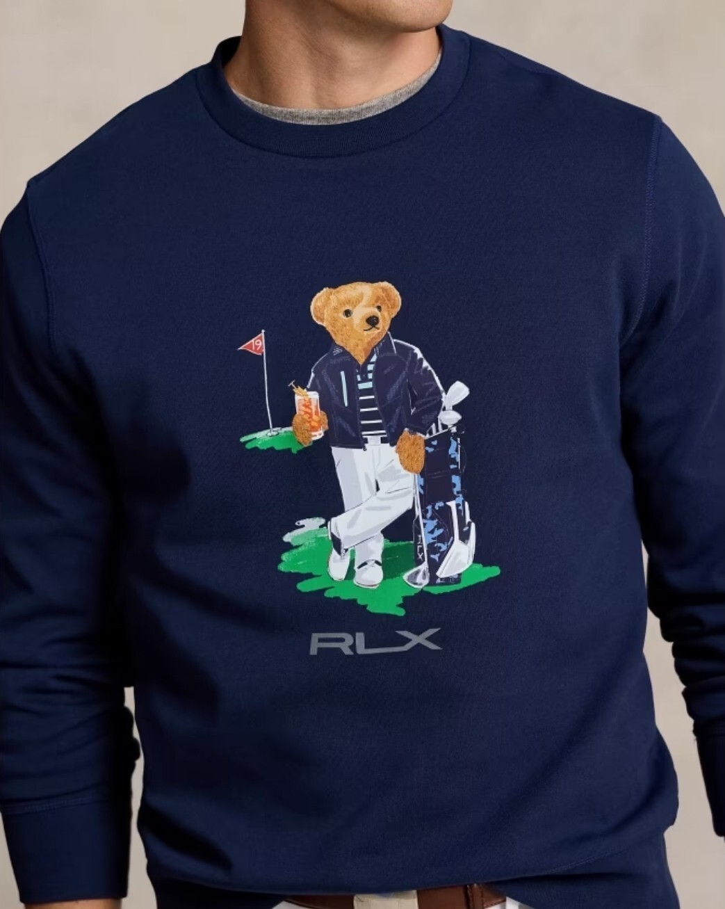 Ralph Lauren uomo Felpa Polo Bear e Big Pony