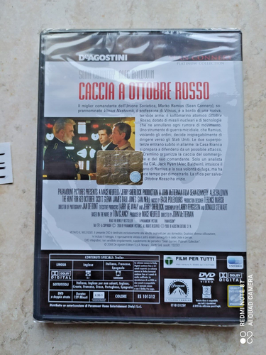 DVD CACCIA A OTTOBRE ROSSO SEAN CONNERY ALEC BALDWIN PLATINUM COLLECTION NUOVO - Foto 2 di 2