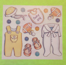 Frances Meyer boy stripe baby small sticker s...