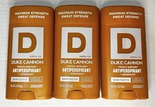 Duke Cannon Trench Warfare Antiperspirant Deodorant Stick Sawtooth 3oz Lot3 7/27