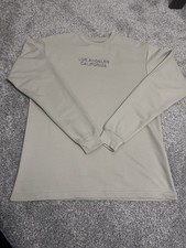 Mens Beige Los Angeles California Graphic Log...