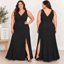 NWT Wear Classic 3XL Black Maxi Dress Contemporary Minimalist Evening Formal