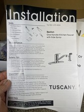 Tuscany One-Handle Kitchen Faucet with Side Spray 672-4324