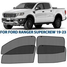 Car Shades for Side Windows Sunshade Protector for Ford Ranger 19-23 SuperCrew