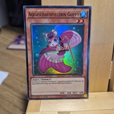 Yu-Gi-Oh Aquaschauspielerin Guppy Super Rare 1. Auflage DRL2-DE040