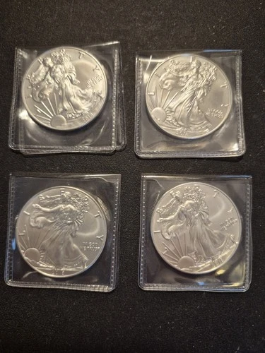 2018 American Eagle Silver. 4 Total Uncirculated Coins.