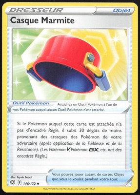 Pokemon Karte Helm Topf 146/172 Strahlende Sterne Französisch