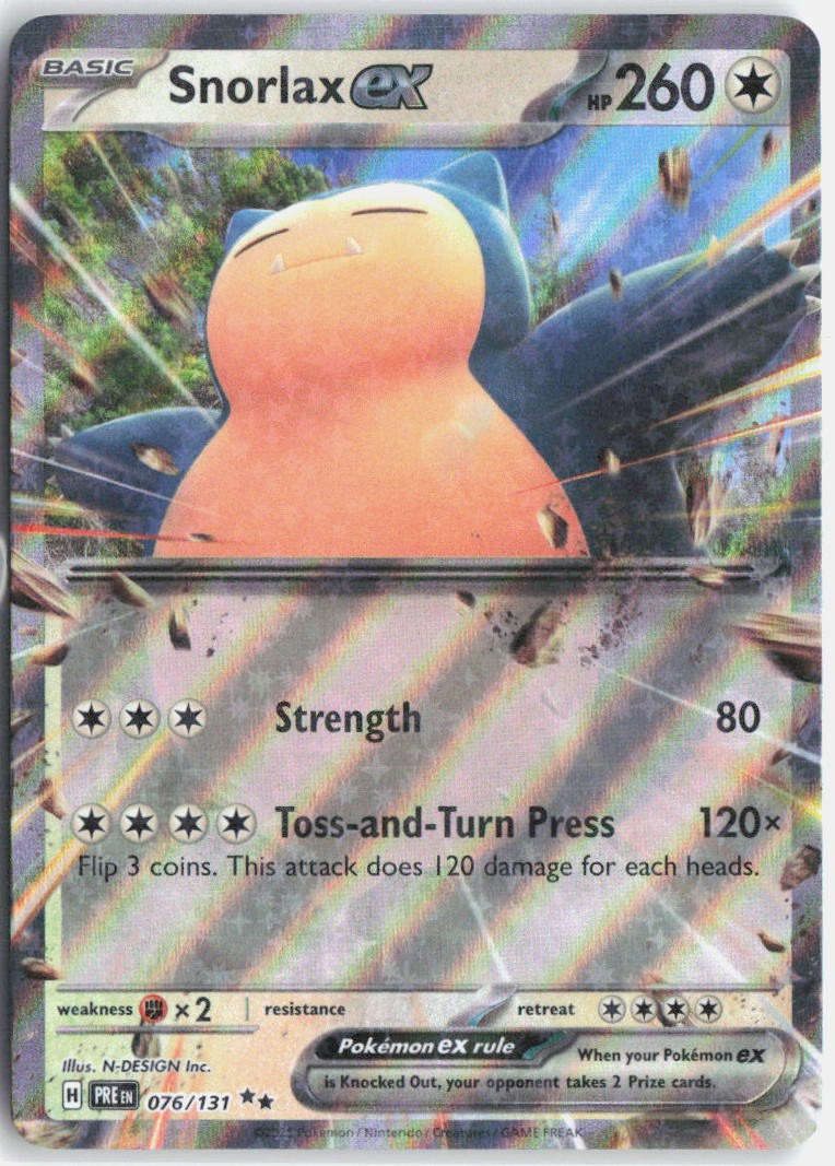 Snorlax ex Double Rare SV: Prismatic Evolutions 076/131 NM
