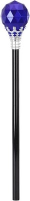 Royal Blue Halloween Cosplay Plastic Diamonds Crown Wand King Queen Price Prince