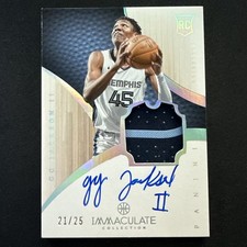 2023-24 Panini Immaculate GG Jackson II Retro Rookie Patch Auto RPA RC 21/25