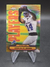 2025 Topps Chrome Football NFL Amon-Ra St Brown Power Players Refractor #PP-26