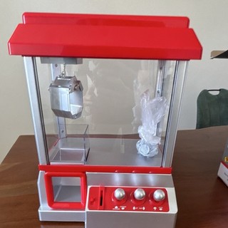 Mini Greifautomat/Warenautomat mit Joystick rotes Dach transparent rot/silber