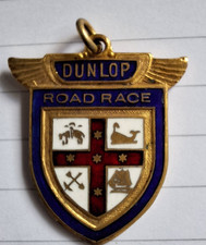 1933 Dunlop Road Race Medallion - Colac to Melbourne Amateur 100 - Named H. King