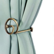 Curtain Holdbacks Pair, Metal Curtain Pole Tie Backs, Cutain Pole Tiebacks Hook
