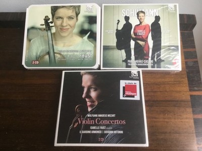 Isabelle Faust violin Schumann Mozart Beethoven 3 cd sets concertos sonatas