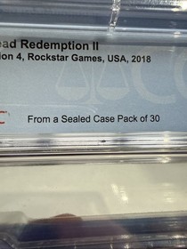 Red Dead Redemption II PS4 CGC 10 A++ Factory Sealed Y-Fold Graded Rockstar Rare